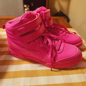 Fila Hot Pink High-Top Sneakers